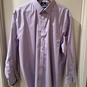Stafford Men's Lavender Dress Shirt 18/18-1/2 34-35 Regular Fit